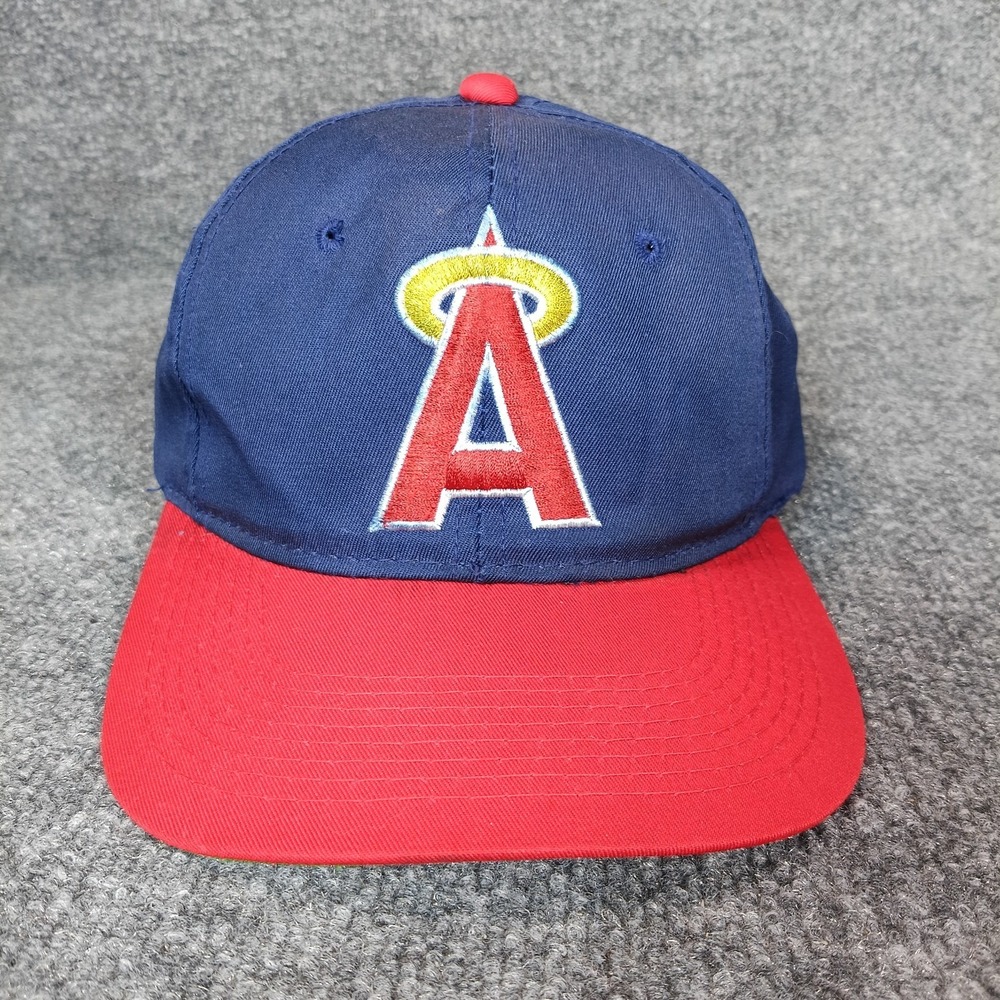 Vintage California Angels MLB‎ Snapback Hat Cap The G Cap Made In Korea Red Blue